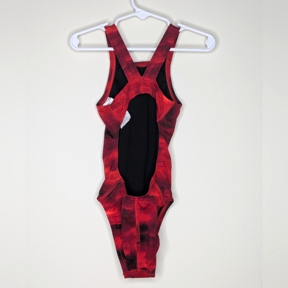 Nike Red Swim Suit Bathing Suit 6 22 - Picture 2 of 5